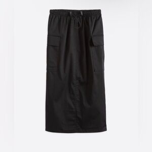 Black Cargo Skirt